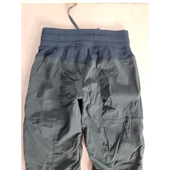 Lululemon Dance Studio Pant Womens Sz 2 High Rise Lined Blue Green - Picture 4 of 8